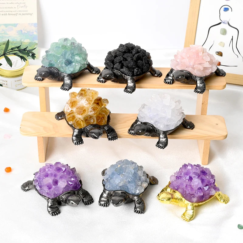 Crystal Raw Stone ChipsTurtle