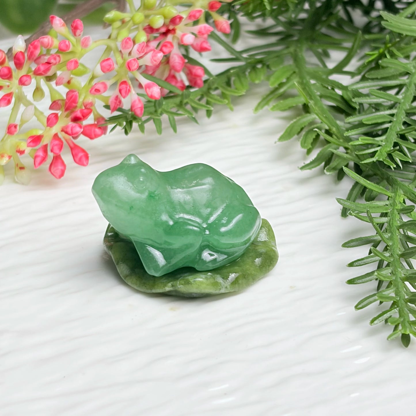 Crystal Frog Figurine Carving