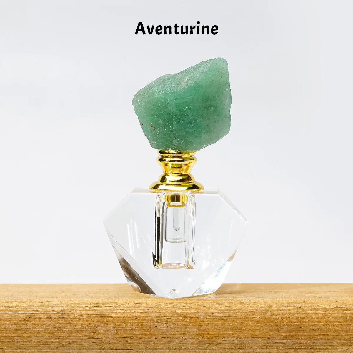 Crystal Raw Stone Perfume Bottle Cap