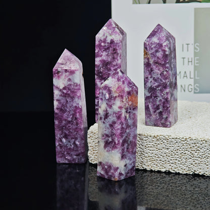 Wholesale Natural Purple Mica square Pillar quote-only