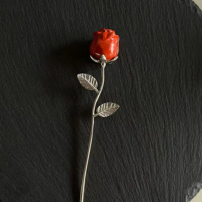 Crystal Rose Flower Carving