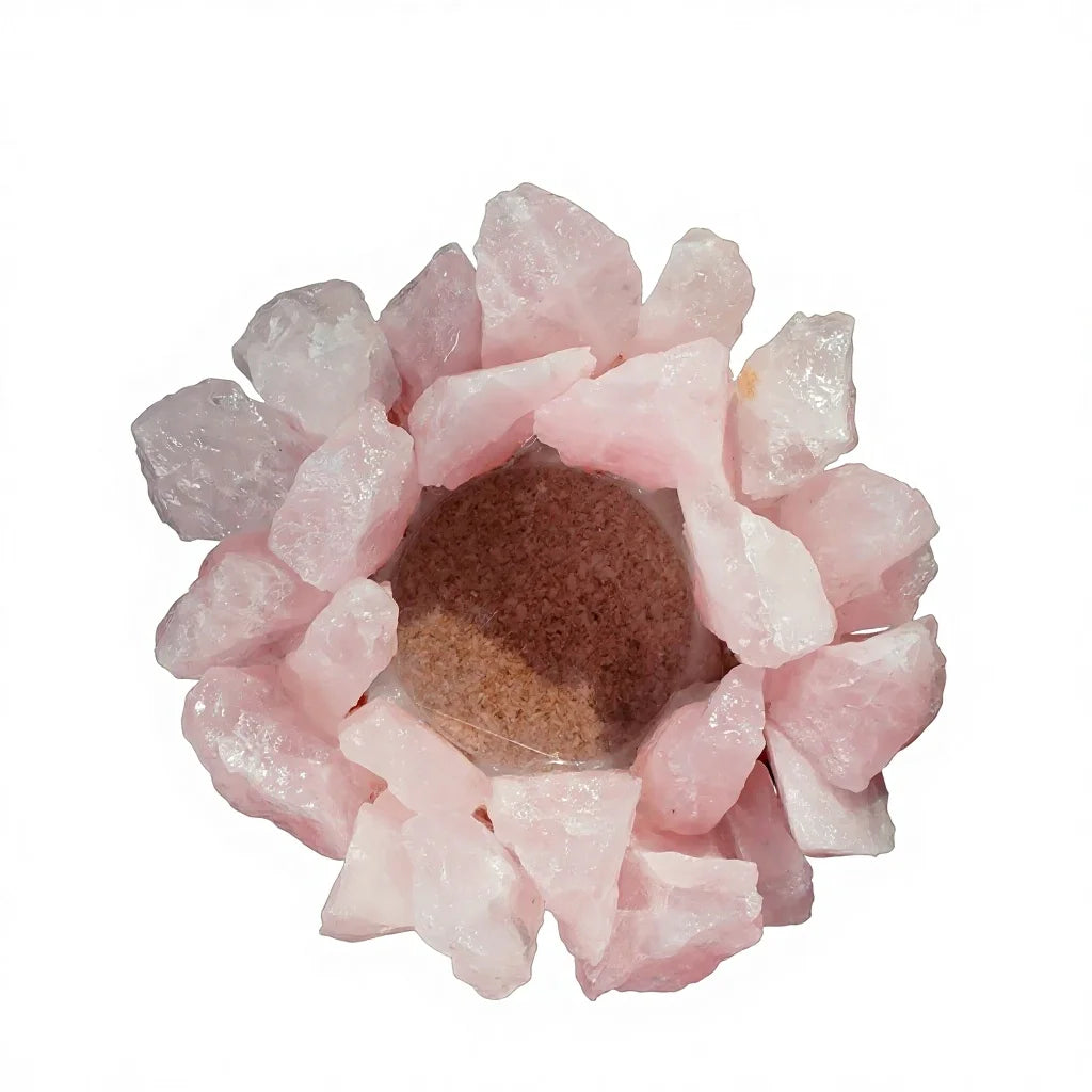 Crystal Raw Stone Candle Holder
