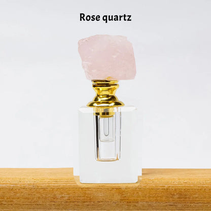 Crystal Raw Stone Perfume Bottle Cap