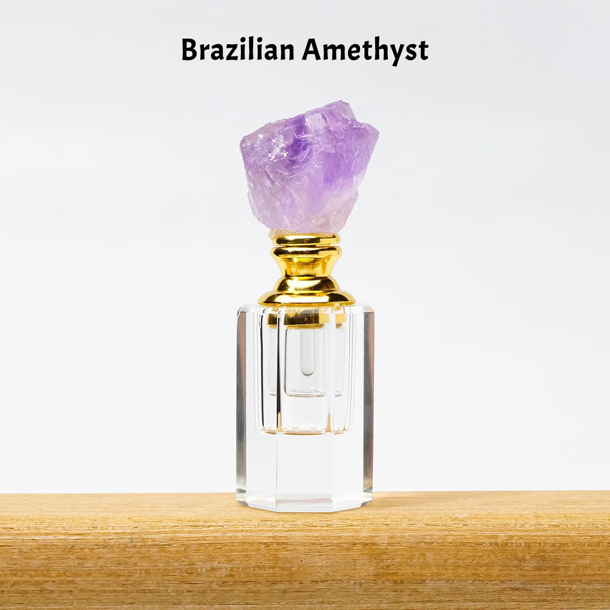 Crystal Raw Stone Perfume Bottle Cap