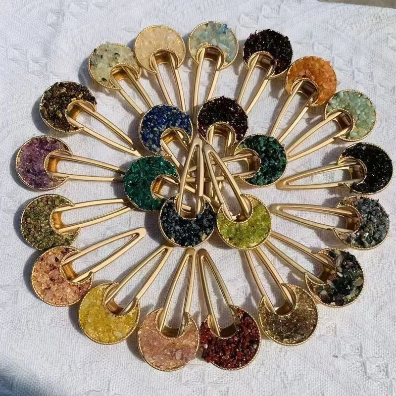 Crystal  Chips Hair Clips