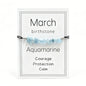 Natural Crystal Chip Birth Month Bracelet