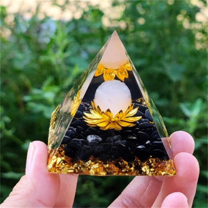 Crystal Pyramid Zodiac Orgonite