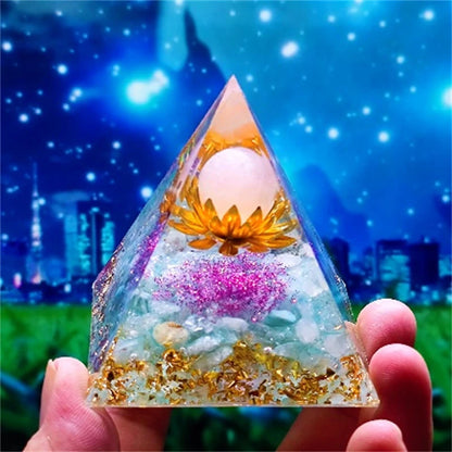 Crystal Pyramid Zodiac Orgonite