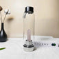 Natural Crystal Point Glass Bottles |CrystalHola