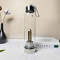 Natural Crystal Point Glass Bottles |CrystalHola