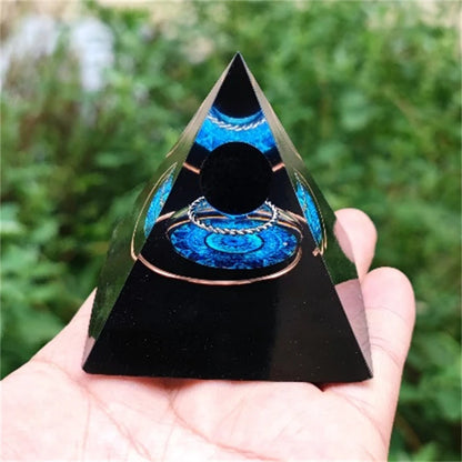 Crystal Pyramid Zodiac Orgonite