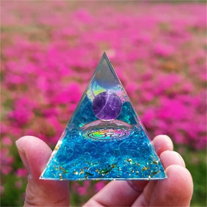 Crystal Pyramid Zodiac Orgonite