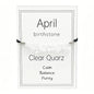 Natural Crystal Chip Birth Month Bracelet