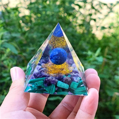 Crystal Pyramid Zodiac Orgonite
