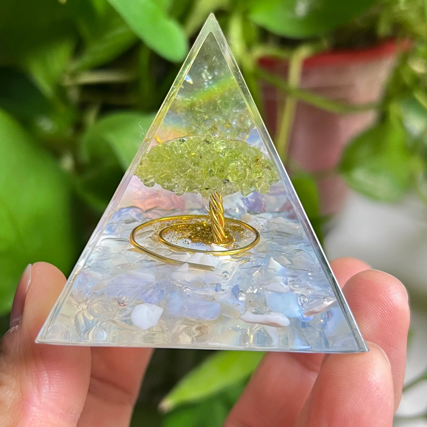 Crystal Pyramid Zodiac Orgonite