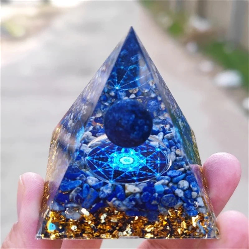 Crystal Pyramid Zodiac Orgonite