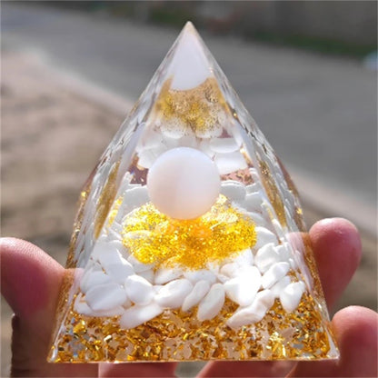 Crystal Pyramid Zodiac Orgonite