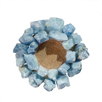 Crystal Raw Stone Candle Holder
