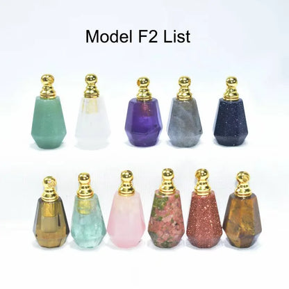 DIY  Gemstone Perfume Bottle Pendant