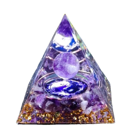 Crystal Pyramid Zodiac Orgonite