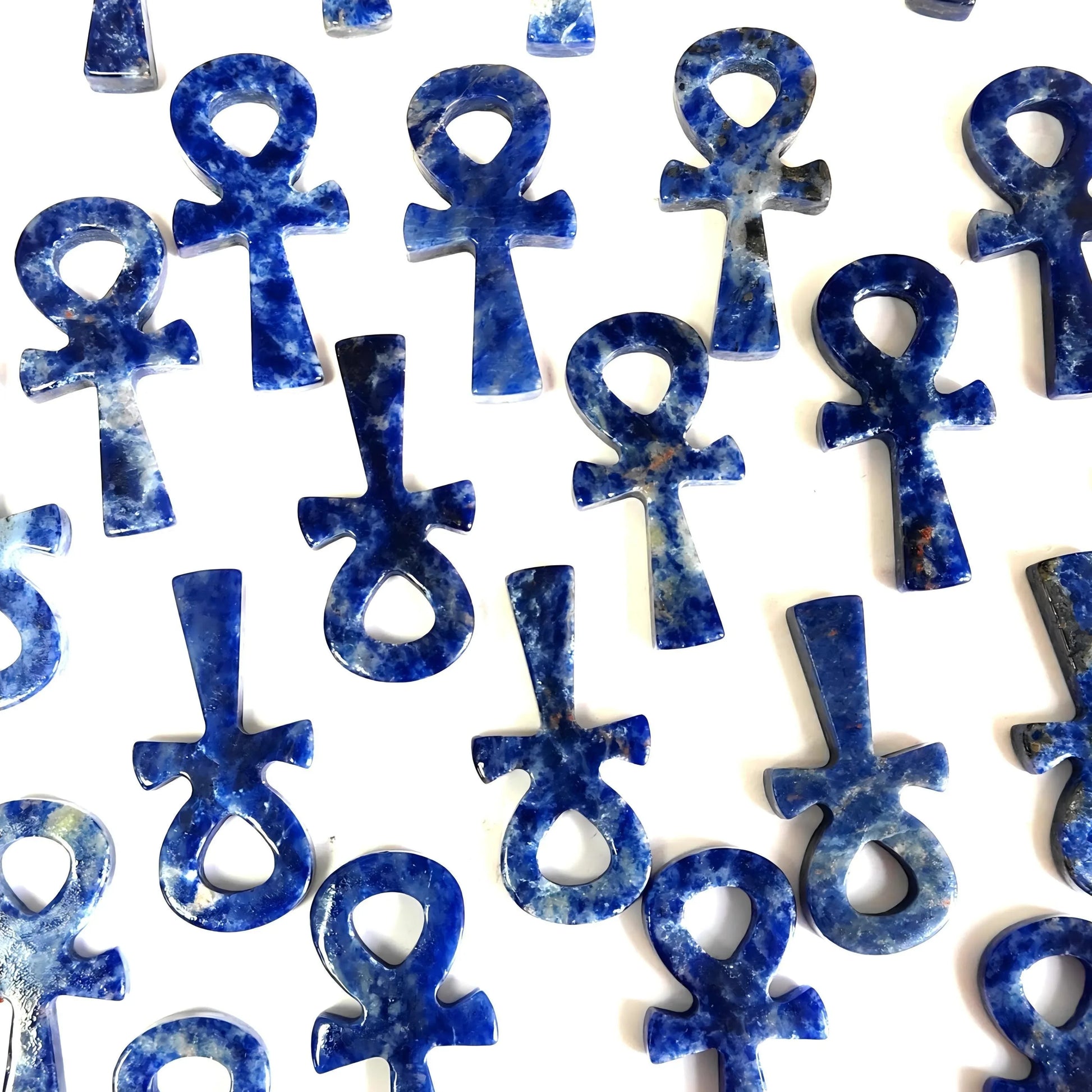 Lapis Lazuli Ankh Caving - CrystalHola
