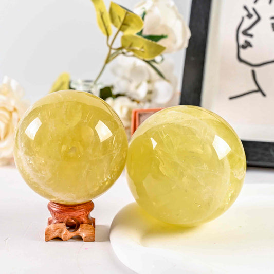 Lemon Citrine Sphere