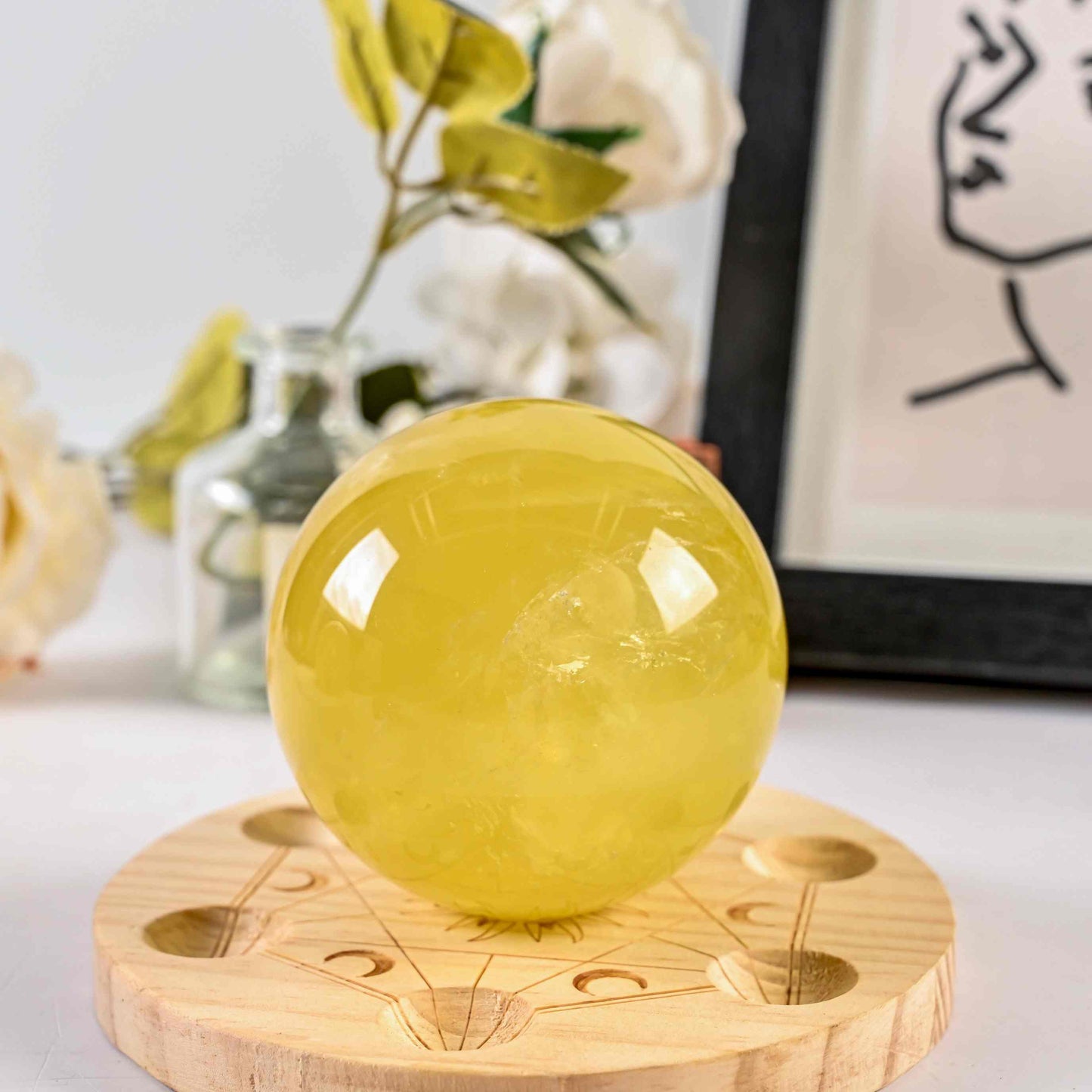 Lemon Citrine Sphere