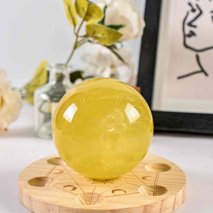Lemon Citrine Sphere