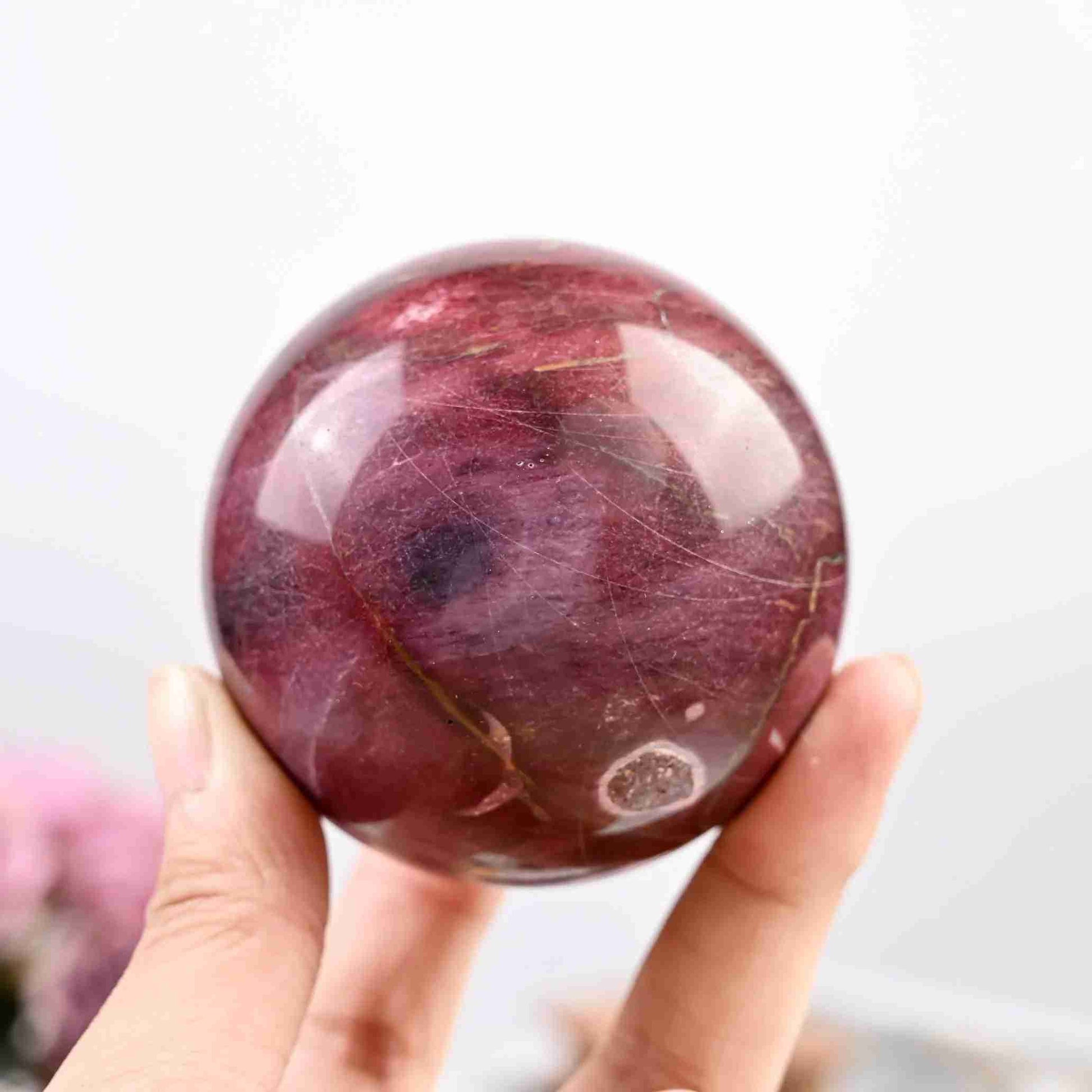 MookaiteEggYolkStoneSphere-2396_4 - CrystalHola