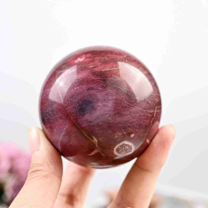 MookaiteEggYolkStoneSphere-2396_4 - CrystalHola