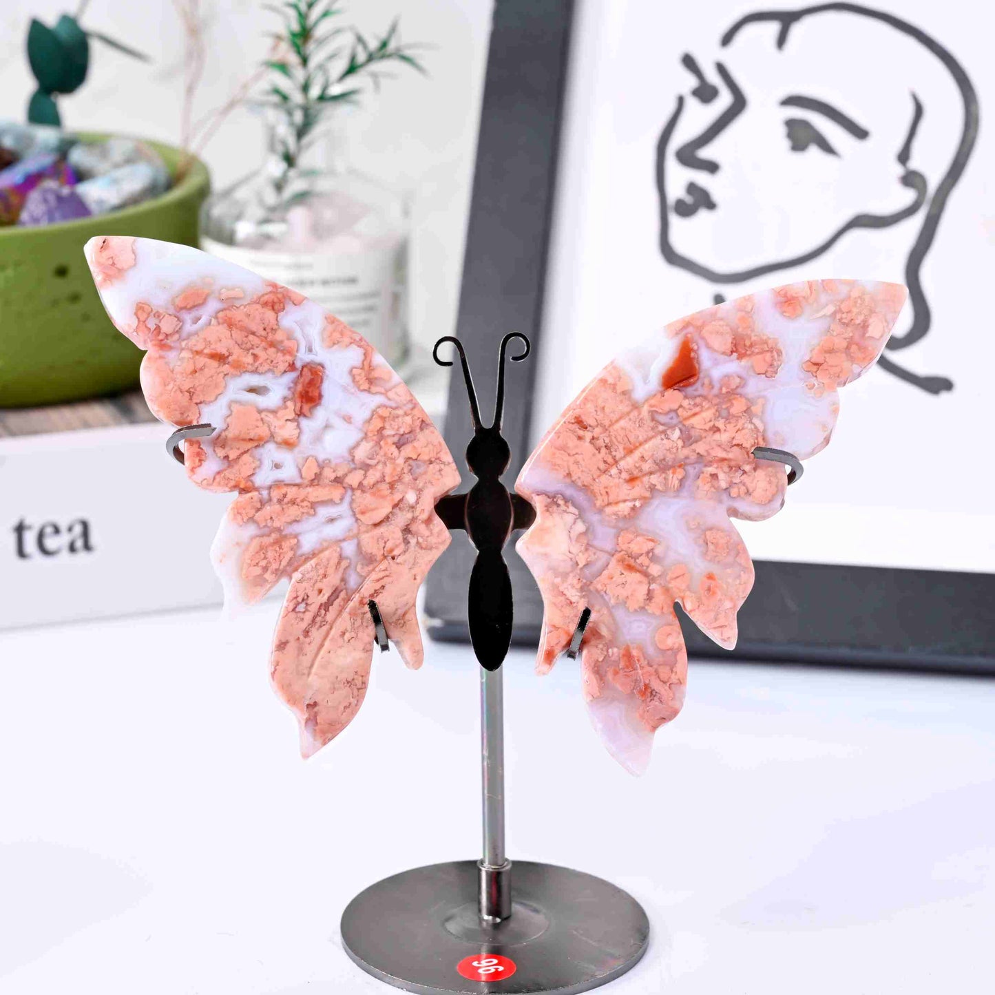 Muti Material Butterfly Wing Carving