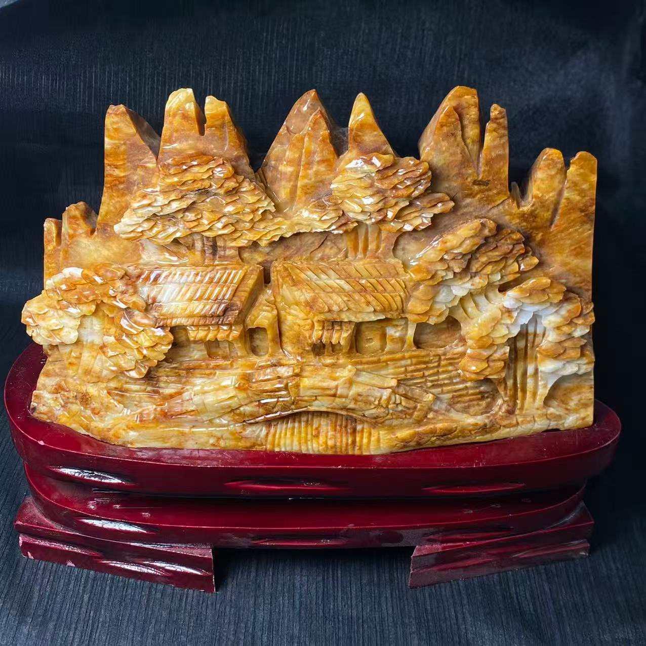 Nanshan Jade Landscape Ornament - CrystalHola