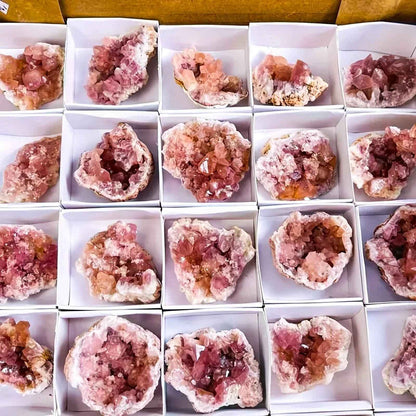 Wholesale Pink Argentinian Geode Cluster |CrystalHola