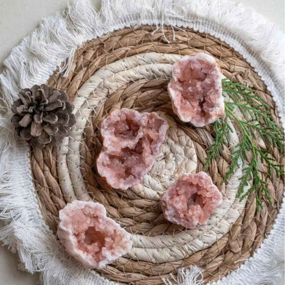 Wholesale Pink Argentinian Geode Cluster |CrystalHola