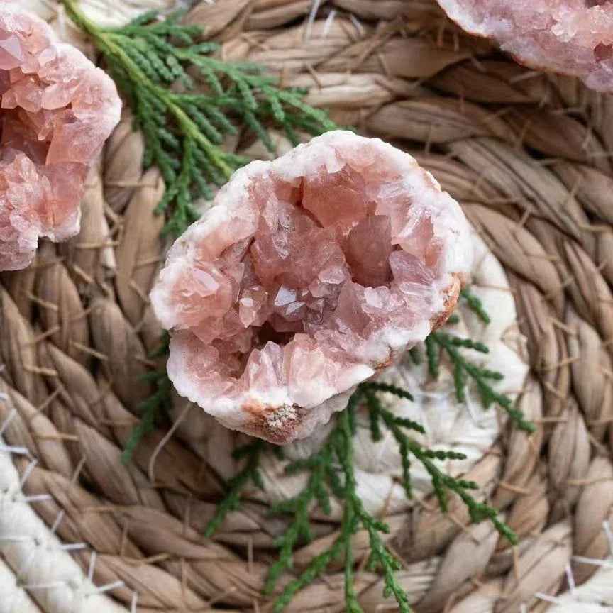 Wholesale Pink Argentinian Geode Cluster |CrystalHola