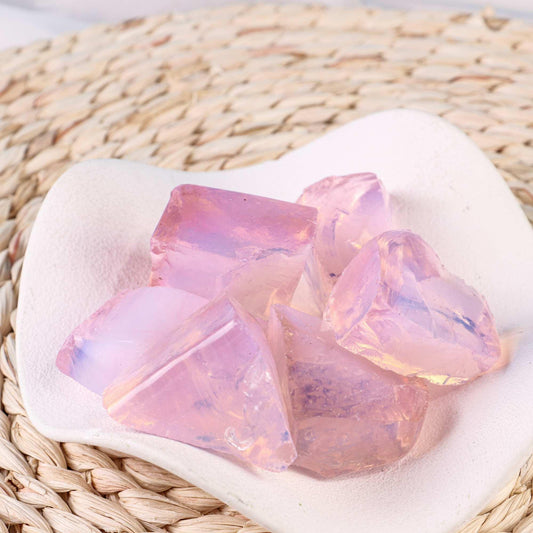 Pink Opalite Raw Stone - CrystalHola