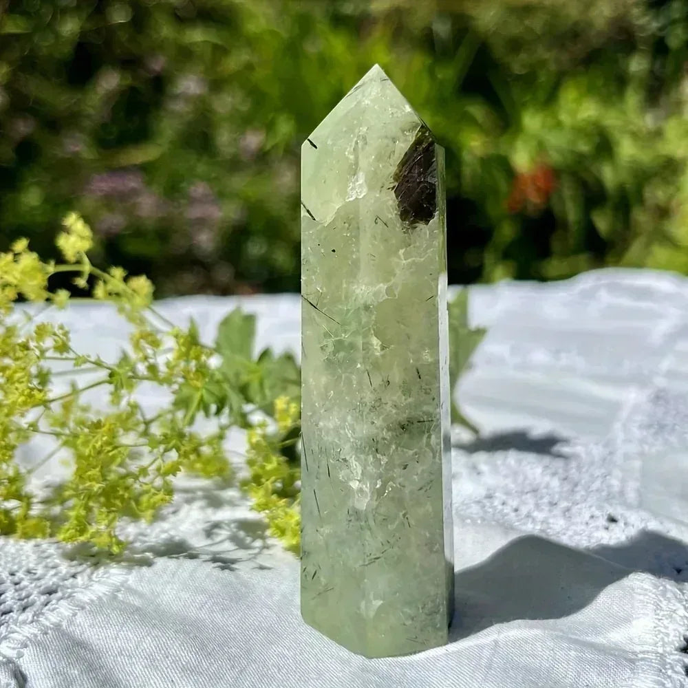Prehnite Crystal Tower - CrystalHola