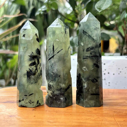 Prehnite Crystal Tower - CrystalHola