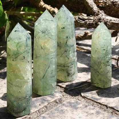 Prehnite Crystal Tower - CrystalHola