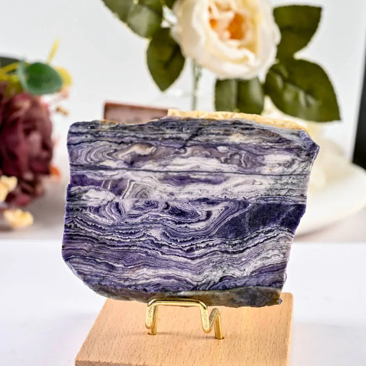 Purple Malachite Slab - CrystalHola