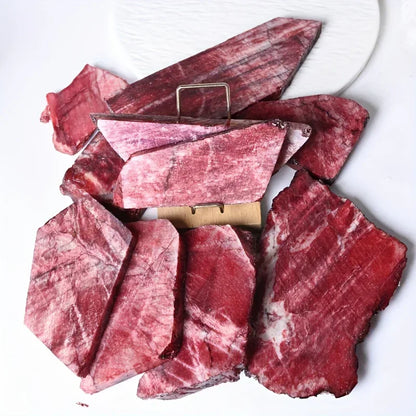 Red Moonstone Slab - CrystalHola