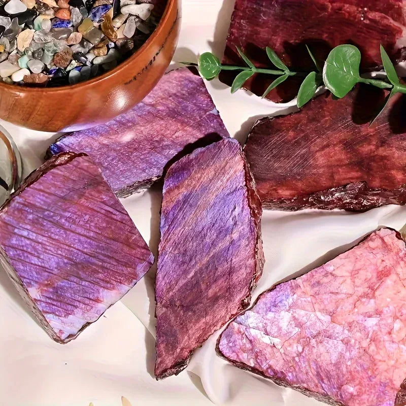 Red Moonstone Slab - CrystalHola