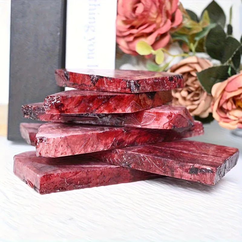 Red Moonstone Slab - CrystalHola