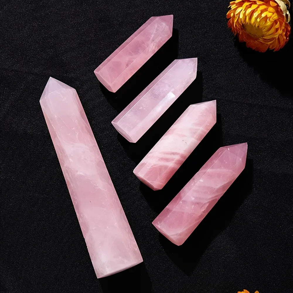 Rose Quartz Tower - CrystalHola