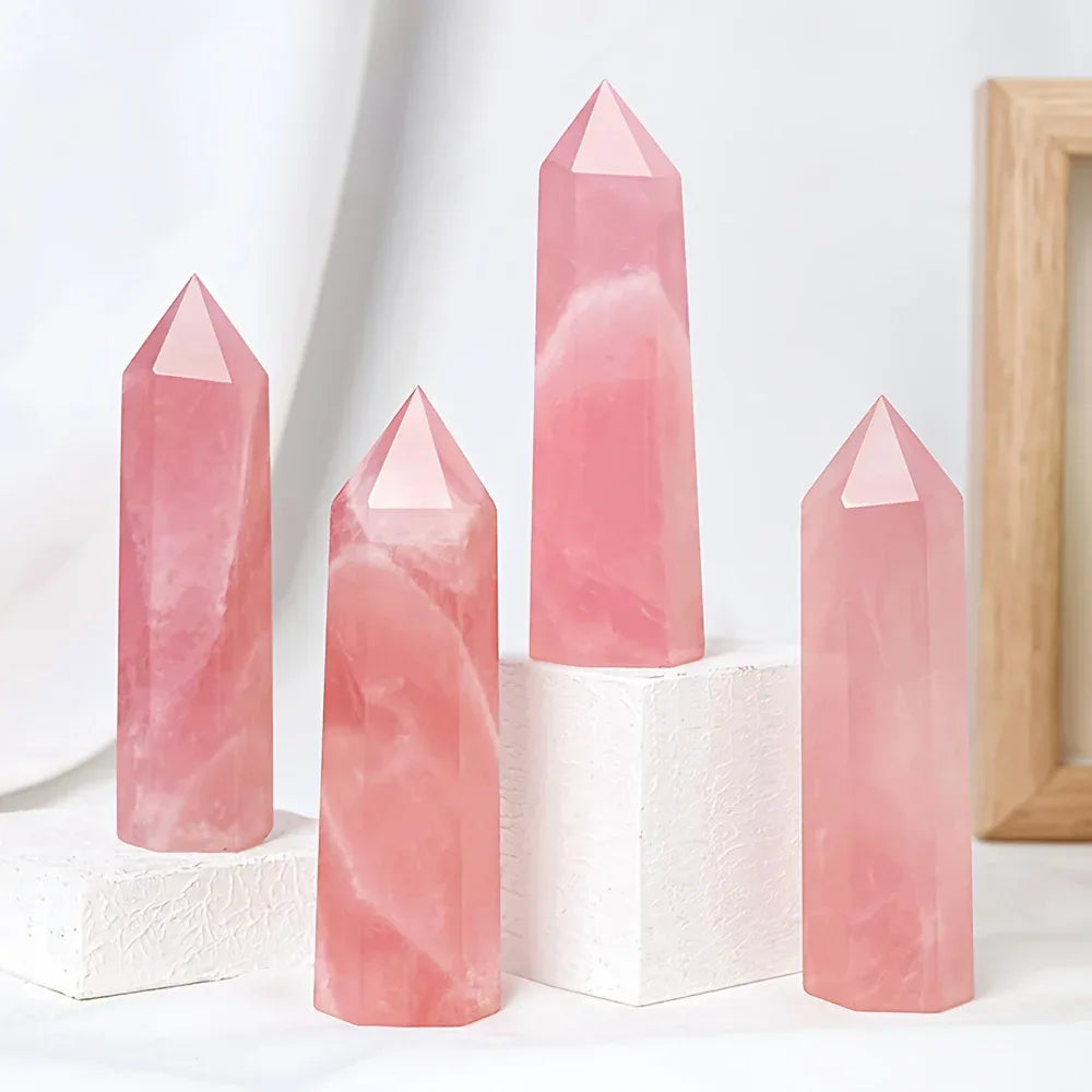 Rose Quartz Tower - CrystalHola