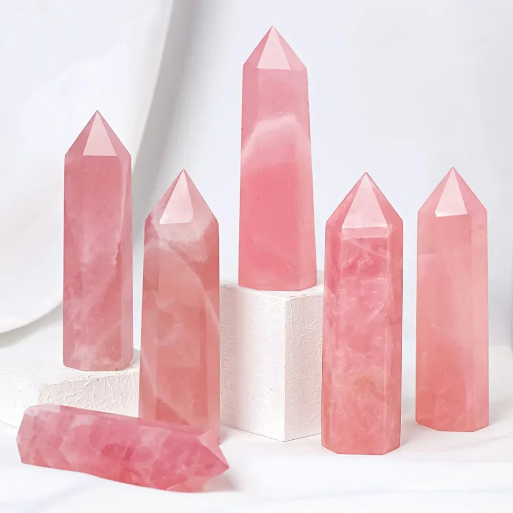 Rose Quartz Tower - CrystalHola