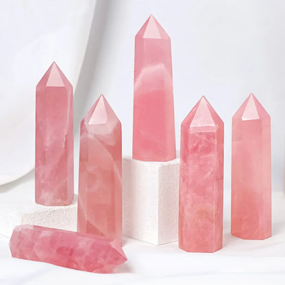 Rose Quartz Tower - CrystalHola