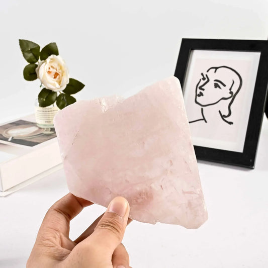 Rose Quartz Slab - CrystalHola