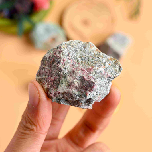 Ruby in Zoisite Raw Stone|CrystalHola