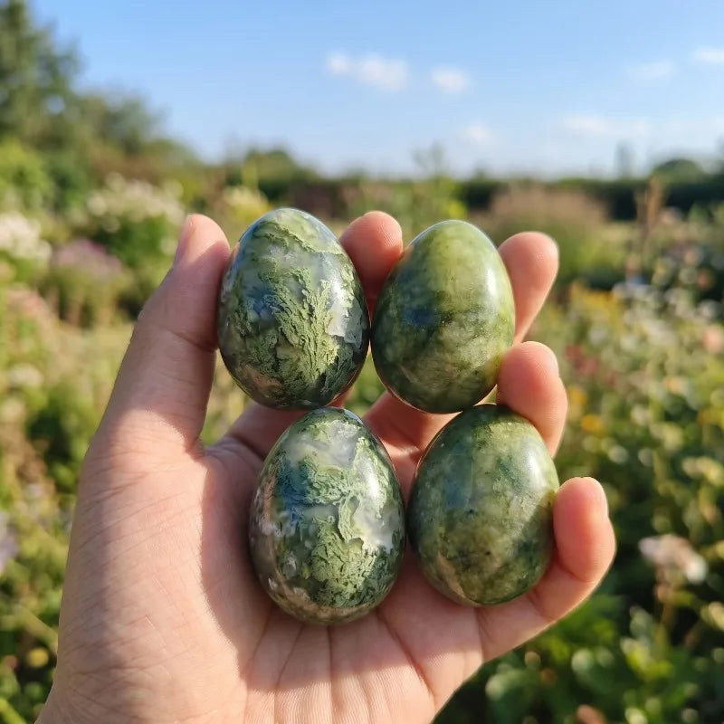 Natural Serpentine Jade Egg
